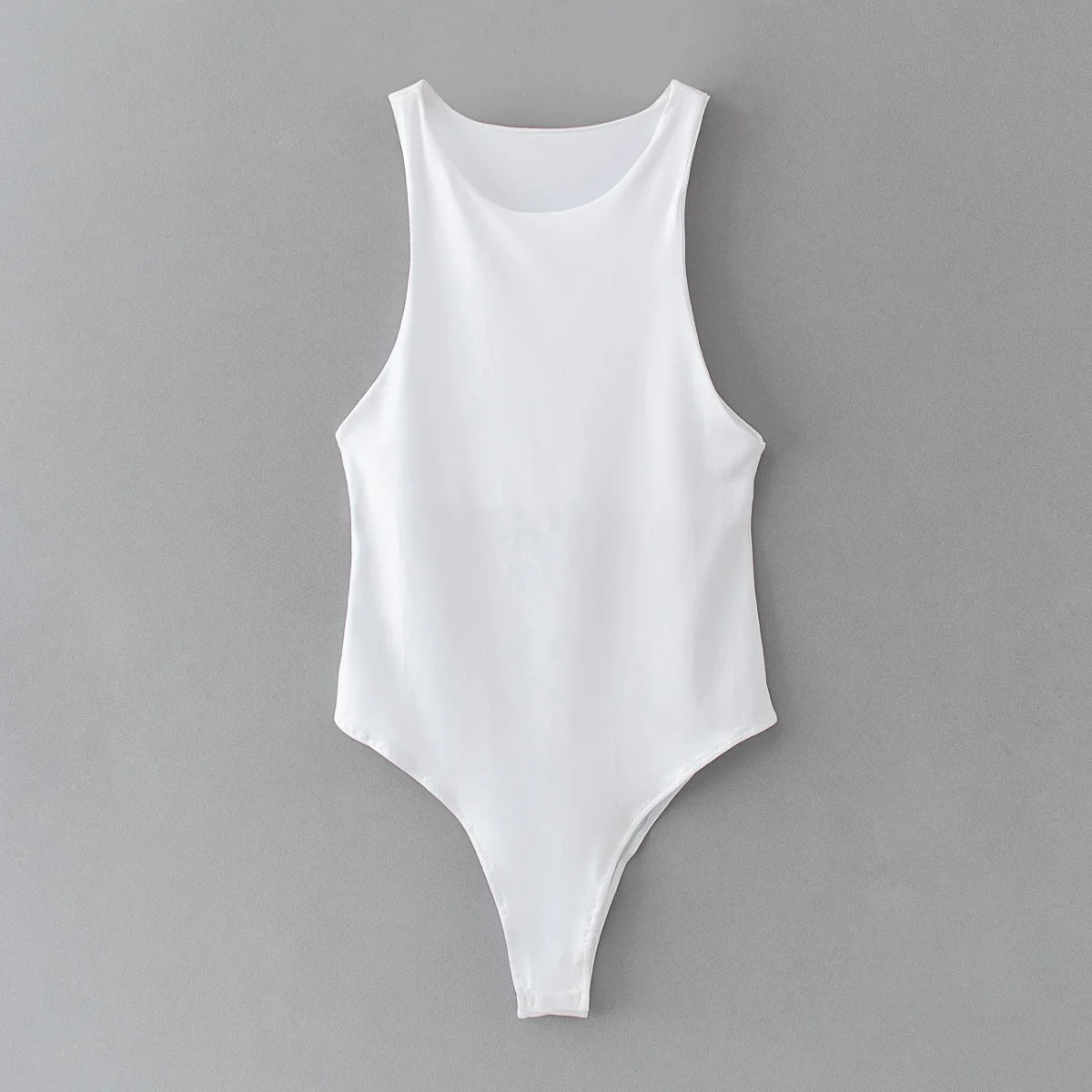 Sexy Sleeveless Round Neck Bodysuit