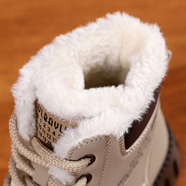 Snow Boots Winter Warm Fleece Flat Shoes