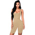 Solid Color Sleeveless Square Neck Sexy Bodysuit