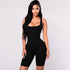 Solid Color Sleeveless Square Neck Sexy Bodysuit