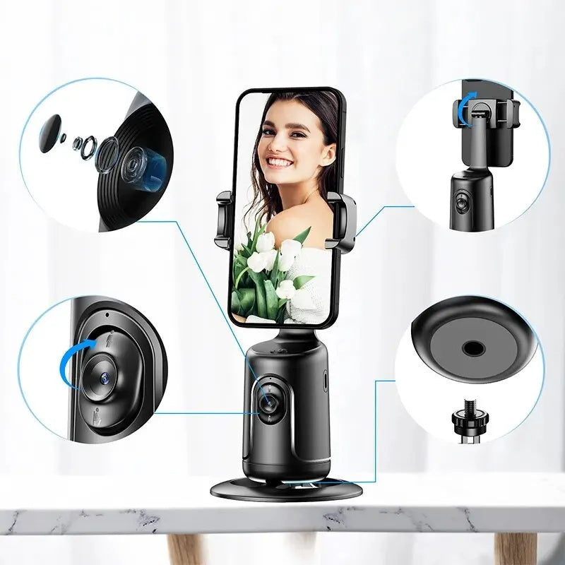 View details for 360 Auto Face Tracking Gimbal AI Smart Gimbal Face Tracking Auto Phone Holder For Smartphone Video Vlog Live Stabilizer Tripod 360 Auto Face Tracking Gimbal AI Smart Gimbal Face Tracking Auto Phone Holder For Smartphone Video Vlog Live St